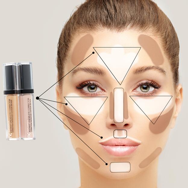 Схема нанесения макияжа